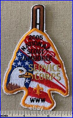 2005 NATIONAL JAMBOREE OA Service Corps PATCH Order of the Arrow WWW Boy Scout