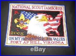 2005 National Jamboree Fort AP Hill Jacket Patch, Rare eb08