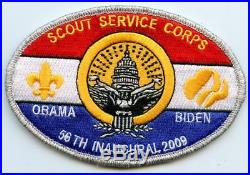 2009 BSA Boy Scouts Service Corps 2009 Presidential Inauguration Obama Patch