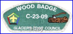 2009 Wood Badge CSP Glacier's Edge Council Patch Wisconsin Boy Scouts BSA WI