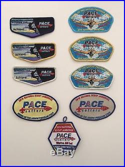 2010 National Jamboree Pacesetters Oa Program Complete Patch/armband Set