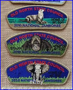 2010 OLD NORTH STATE COUNCIL Boy Scout National Jamboree PATCHES JSP CSP NC Zoo