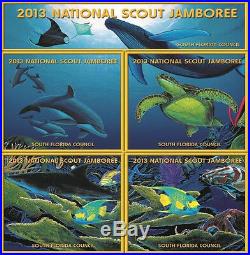 2013 BOY Scout Jamboree SOUTH FLORIDA COUNCIL 265 OA 5-PATCH WYLAND STAFF SET