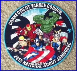 2013 Jamboree CT Yankee Council MARVEL 8 inch Back Patch