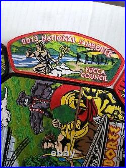 2013 National Jamboree Yucca Council Patch Set BSA Boy Scouts Of America