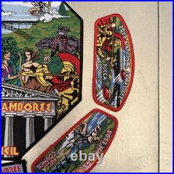 2013 National Scout Jamboree Yucca Council Greek Gods Set with Gila Lodge OA Flap