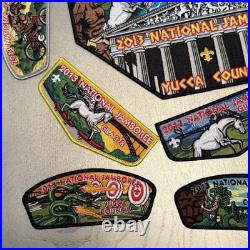 2013 National Scout Jamboree Yucca Council Greek Gods Set with Gila Lodge OA Flap