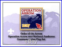 2017 Boy Scout Jamboree Order of the Arrow OA Commemorative Flap Patch Set Lot