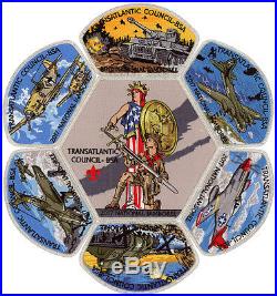 2017 Boy Scout Jamboree Transatlantic Council JSP CSP Patch Badge Set Lot BSA