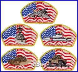 2017 Central Florida Council Military CSP Scout Patch Badge Set BSA Lot Jamboree
