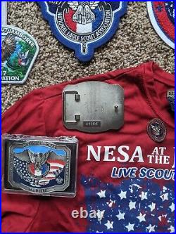 2017 Jamboree NESA Eagle Scout HUGE Lot Danglers Felt Rare Belt Buckles Patches