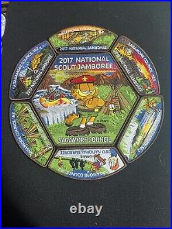 2017 National Jamboree Sagamore Council Garfield & Odie Patch Set (1A2)