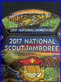 2017 National Jamboree Sagamore Council Garfield & Odie Patch Set (1A2)