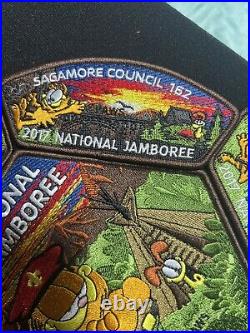 2017 National Jamboree Sagamore Council Garfield & Odie Patch Set (1A2)