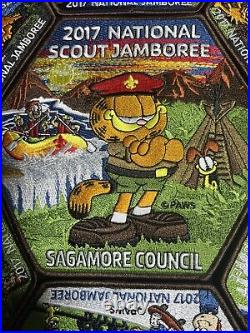 2017 National Jamboree Sagamore Council Garfield & Odie Patch Set (1A2)