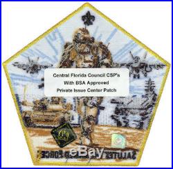 2018 Central Florida Council Popcorn Military CSP Patch Badge Set BSA Lot FOS