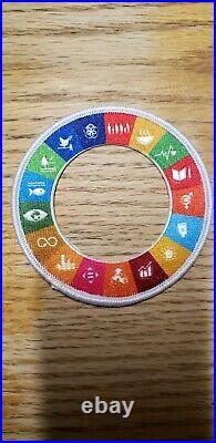 2019 24th World scouts jamboree SDGs for scouts neckerchief and and patch