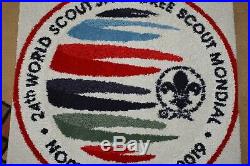 2019 WORLD SCOUT JAMBOREE WSJ IST 26 x 28 INCH VERY LARGE YOUTH PATCH RUG