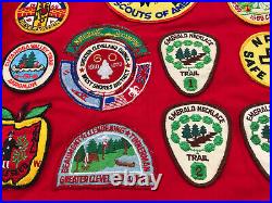 22 Original Boy Scout Patches 50s BSA Boy Scout Jacket 60s Era Patches Size 18