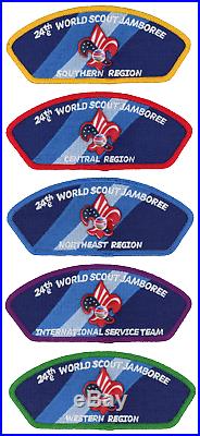 24th World Scout Jamboree 2019 Jacket Patch CSP JSP BSA USA Contingent WSJ Set