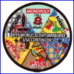 24th World Scout Jamboree 2019 Monopoly Patch CSP JSP Set BSA USA Contingent WSJ