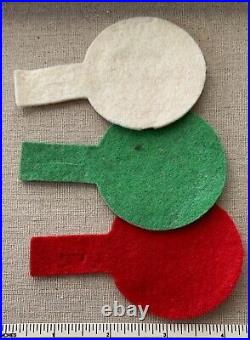 3 Early 1950s UNIT DIRECTOR Boy Scout Felt PATCHES BSA Camp Program Commisary