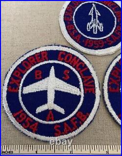 3 Vintage 1950s SAFB SHEPPARD AIR FORCE BASE Boy Scout Explorer Conclave PATCHES