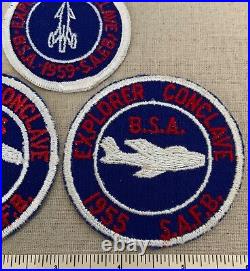 3 Vintage 1950s SAFB SHEPPARD AIR FORCE BASE Boy Scout Explorer Conclave PATCHES