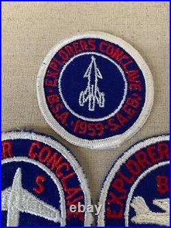 3 Vintage 1950s SAFB SHEPPARD AIR FORCE BASE Boy Scout Explorer Conclave PATCHES