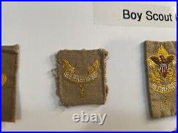 (30) Patches Vintage BOY SCOUT Rank Patches BSA From Estate 24x18 Lot