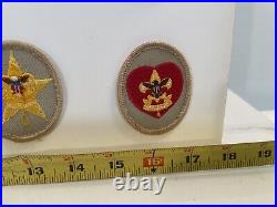 (30) Patches Vintage BOY SCOUT Rank Patches BSA From Estate 24x18 Lot