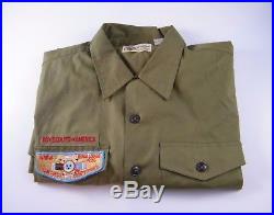 (55) Vintage Men's Boy Scout Uniform, Badges, Patches, Sashes, Belt