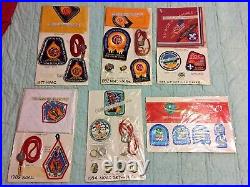 6 Lots Vintage Boy Scouts Jamboree Bsa Oa Noac Patches Neckerchiefs Stickers Etc