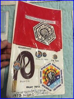 6 Lots Vintage Boy Scouts Order Of The Arrow Bsa Oa Noac Patche Neckerchief Etc