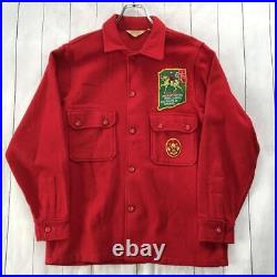 60S 70S Boy Scout Patch Wool Shirt