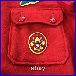 60S 70S Boy Scout Patch Wool Shirt