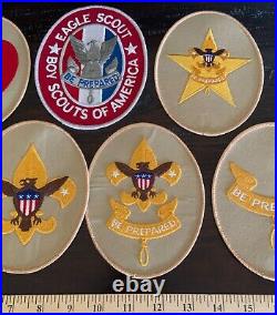 7 VTG Oversized BOY SCOUTS OF AMERICA Large Jacket PATCHES BSA Tenderfoot Eagle