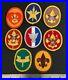 8-EARLY-70s-BOY-SCOUT-RANK-Badge-PATCHES-Eagle-First-Second-Class-Star-Life-BSA-01-topc