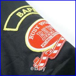 A BATHING APE Patch with boy scout shirt BLACK XL