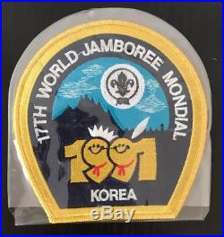 A lot of different 1991 Boy Scout World Jamboree Patched and award