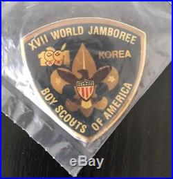 A lot of different 1991 Boy Scout World Jamboree Patched and award