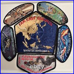 ACHPATEUNY OA Lodge 803 498 BSA FAR EAST COUNCIL JAMBOREE 2017 6-PATCH Set