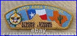 ALAMO AREA COUNCIL Boy Scout Shoulder Strip PATCH CSP Uniform Texas GMY Border