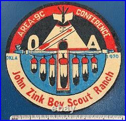 AREA 9C OA CONFERENCE Order of the Arrow JACKET PATCH John Zink Boy Scout Ranch