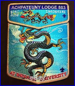 Achpateuny Oa Lodge 498 803 Bsa Far East Japan Noac 2018 19-patch Set 50 Made