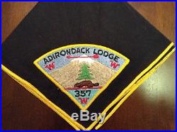 Adirondack Merged OA Lodge 357 Old & Mint Neckerchief with Pie Shape Patch