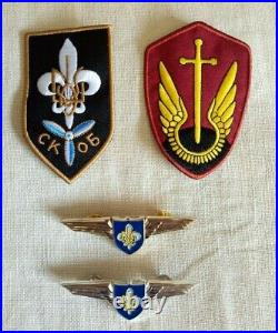 Air Scout Ukraine wings and patch lot / badges