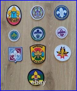 All Russia Boy Scouts Regional Assns. Patch lot / 10 badges