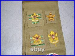 Antique Boy Scout BSA Sash withMerit Badges & National Jamboree DC Patch 1937