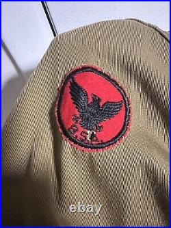 Antique Vintage 1930s BSA Boy Scout Sweet Orr Shirt Felt Patches South Bend 29